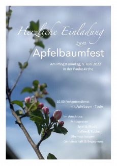 Einladung Apfelbaumfest