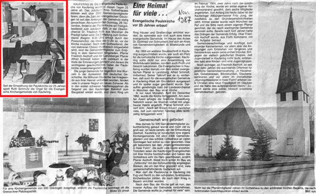 Zeitungsartikel von 1987